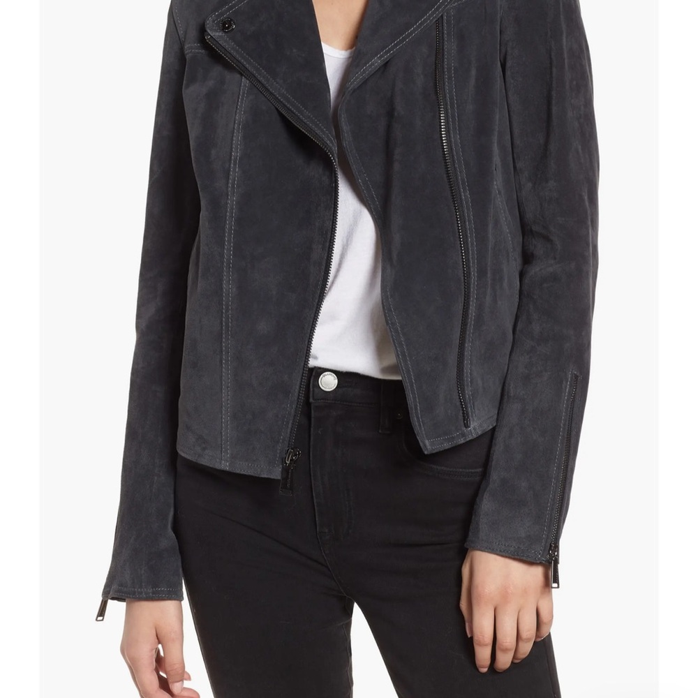HOT TREND 2026 Suede peplum moto jacket